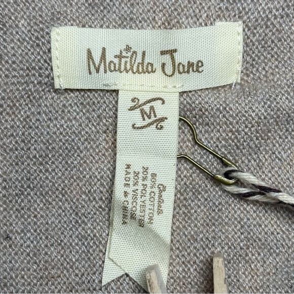 Matilda Jane Women's Come On Over Wrap Cardigan Fringe Accents - Picture 10 of 14